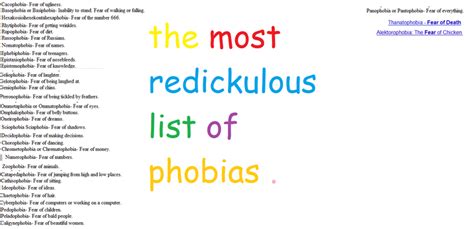 funny phobias by HowlingDarkFire on DeviantArt