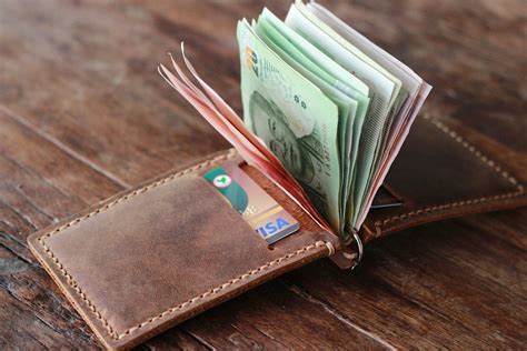 Leather Money Clip Wallets Personalized | semashow.com