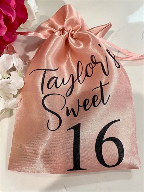 Sweet 16 Favor Bags Sweet Sixteen Party Favor Bag Sweet 16 - Etsy