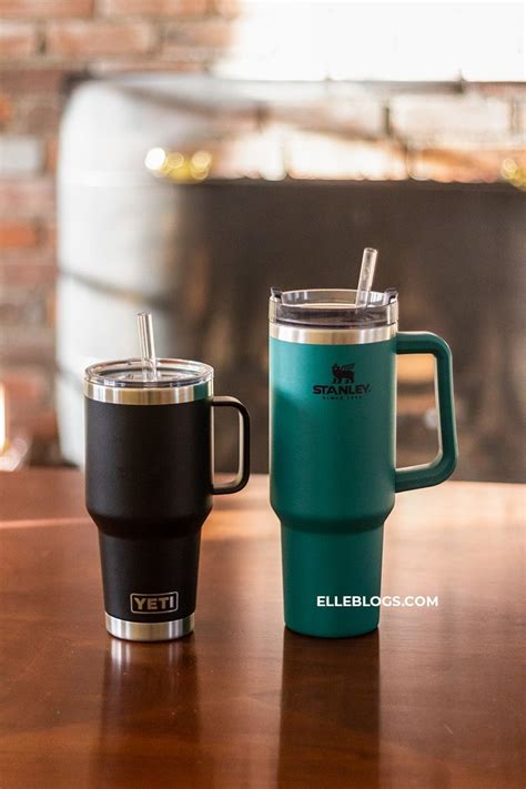 Comparison Review: Stanley 40oz Travel Tumbler vs Yeti Rambler 35oz Mug with Straw Lid - Elle Blogs