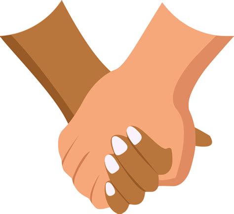 Holding Hands Clipart Vector - anchillante