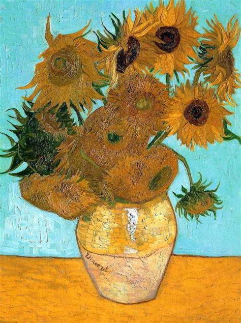 12 Girassóis de Vincent van Gogh | Tela para Quadro na Santhatela