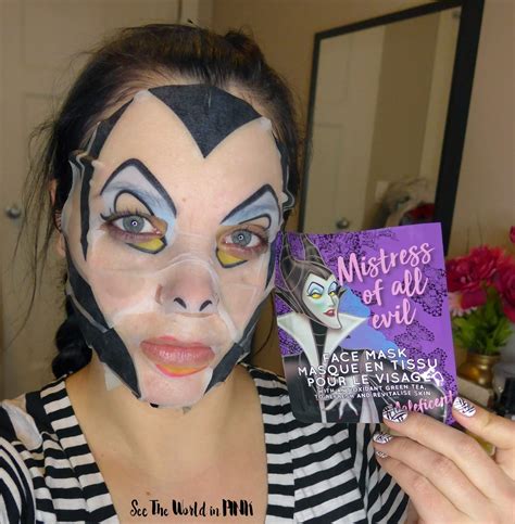 Mad Beauty Disney Villains Face Mask Collection - Try on and Review! | See the World in PINK