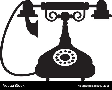 Antique telephone Royalty Free Vector Image - VectorStock