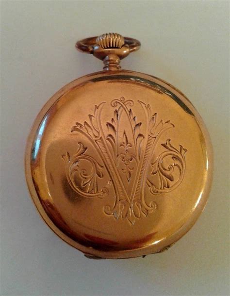 ANTIQUE 18k GOLD Swiss Pocket Masterpiece WATCH Rare … - Gem