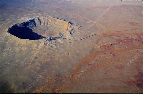 Aerial of Meteor Crater, U.S. - Stock Image - C027/5507 - Science Photo Library