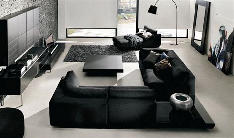 Black is the New White: Sophisticating Your Room Without Spooking | Black furniture living room ...