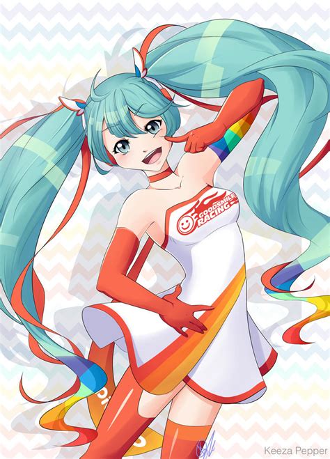 Racing Miku 2016 + Speedpaint! by KeezaPepper on DeviantArt