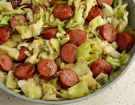 Cabbage and Sausage Skillet | Small Town Woman