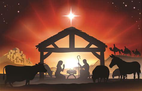 Nativity Backdrop Scene