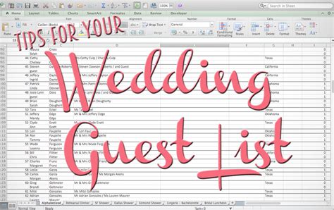 Wedding Guest List Excel Spreadsheet Google Spreadshee wedding list excel spreadsheet. wedding ...