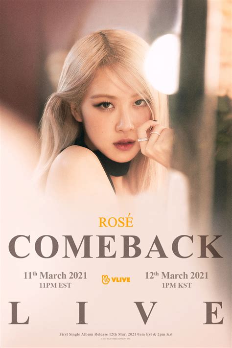 [UPDATE] BLACKPINK Rosé Solo Debut March 12, 2021