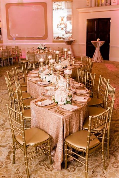 Pink And Gold Wedding Decor Tablescapes Findzhome - The Art of Images