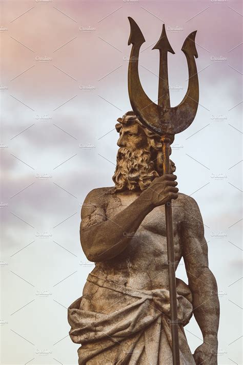 Sculpture of Neptune with trident | Trident, Neptune, Indian sculpture