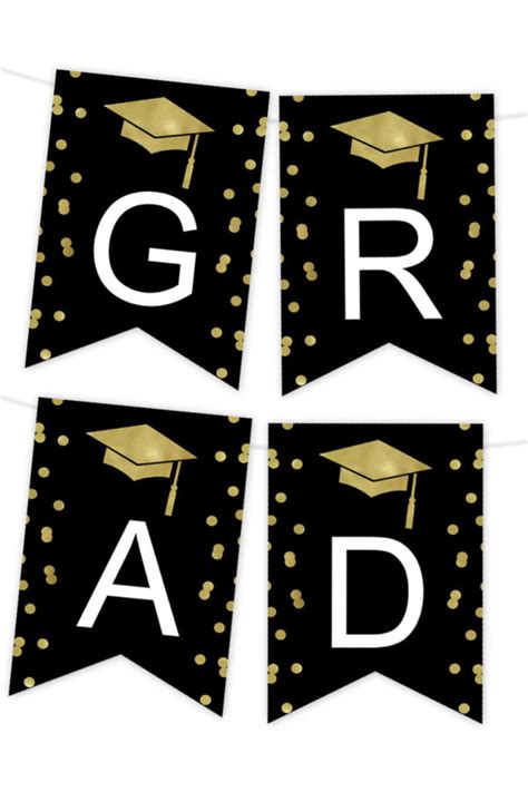 Free Printable Graduation Banner Template - Printable Templates