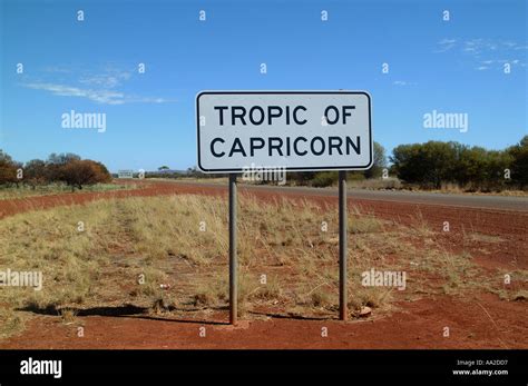 Tropic Of Capricorn Australia - Tropic Of Cancer Sign Along Road Near Newman Western Australia ...