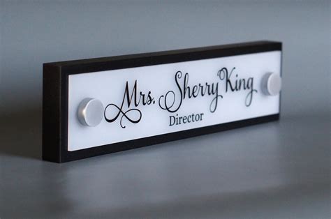 Office Door Nameplate, Business Door Sign, Office Sign, Professional Personalized Wood Sign Gift ...