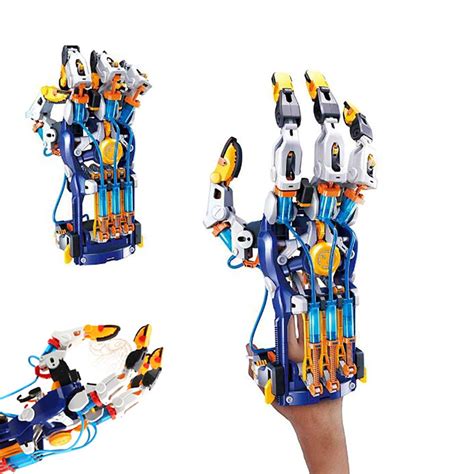 Buy FXQIN Hydraulic Robotic Arm Edge Kit STEM Building Toys for Kids 10+ Robotic Hand Model Kit ...