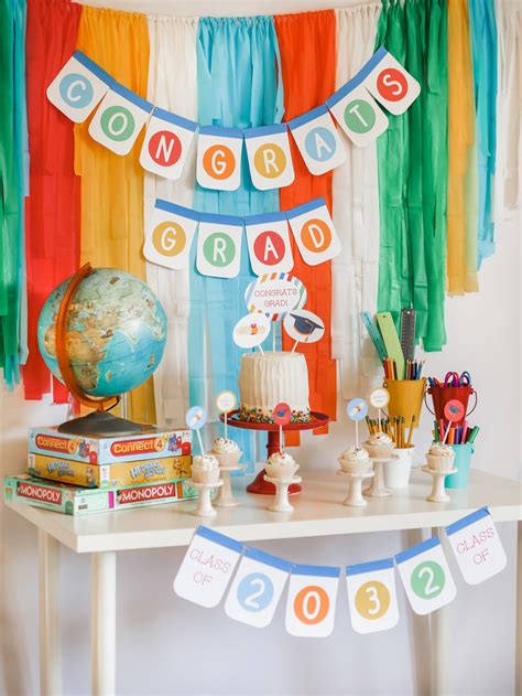 Customizable Kindergarten Graduation Party Kits — Mint Event Design