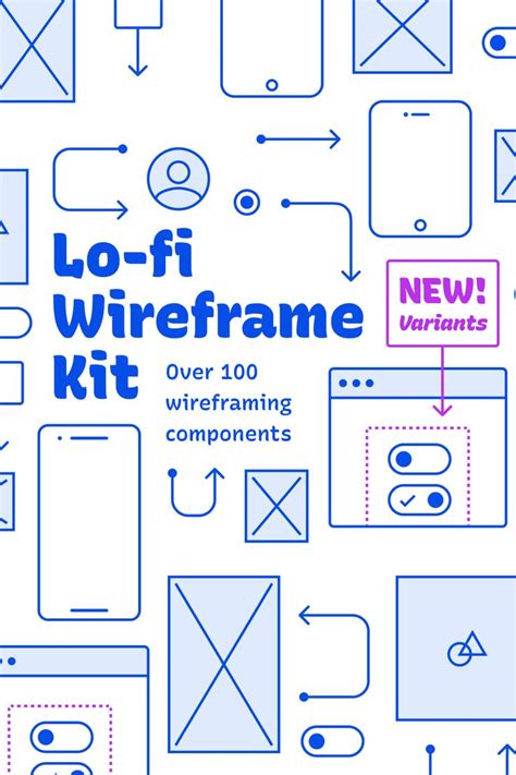 Lo-fi Wireframe Kit Website Wireframe, App Wireframe, Wireframe Design, Ui Ux Design, Free ...