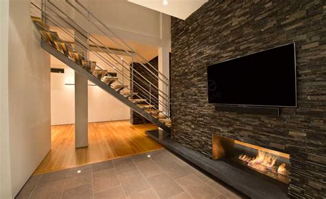 Interior Stacked Stone Veneer Wall Panels | Interior Wall Cladding