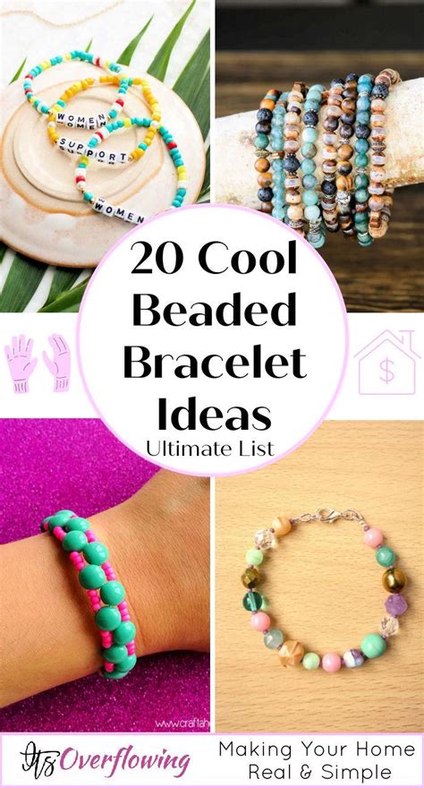 20 Cute Beaded Bracelet Ideas and Patterns