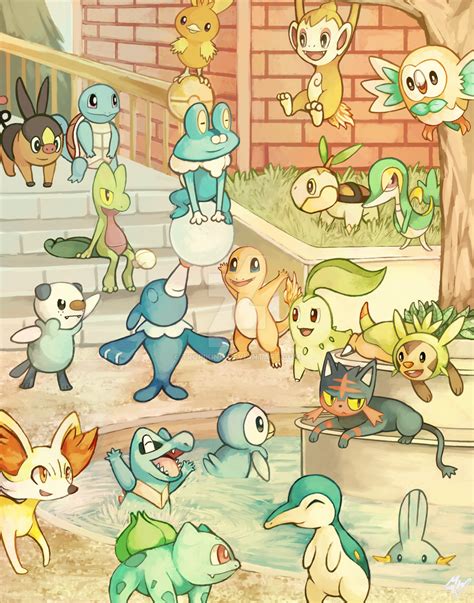 21 Starter Pokemon by Tropiking on DeviantArt