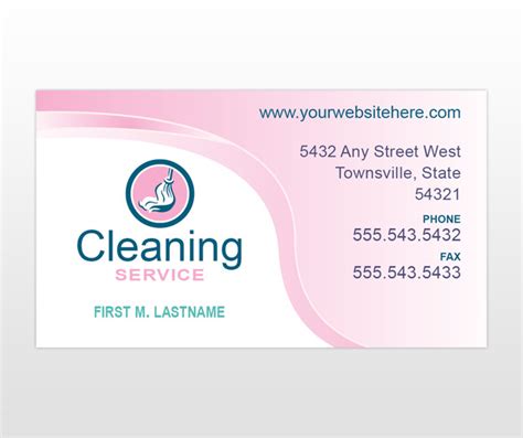 Cleaning Business Cards Templates Free - Printable Word Searches