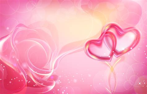 Pink hearts on pink and white background HD wallpaper | Wallpaper Flare