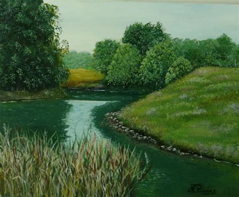 Acrylic landscape by Nancy Bivins | Acrylic painting inspiration, Landscape, Painting inspiration