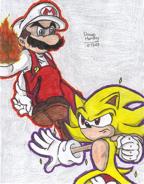 mario vs sonic - ricardo98 Fan Art (24176023) - Fanpop