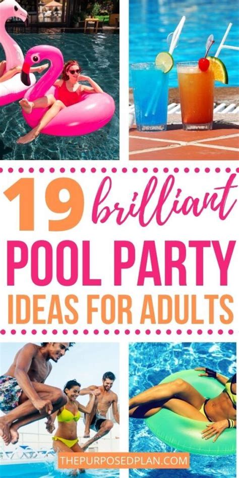 19 Fun Backyard Pool Party Ideas For Adults (Your Guests Will Love!) - The Purposed Plan | Pool ...