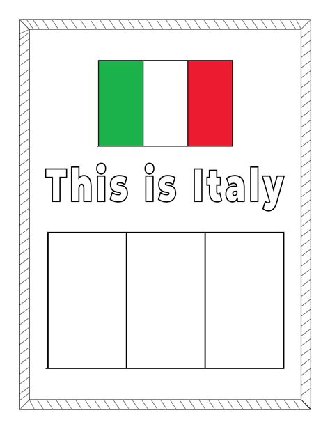 Italy National Flag coloring page 16546009 Vector Art at Vecteezy