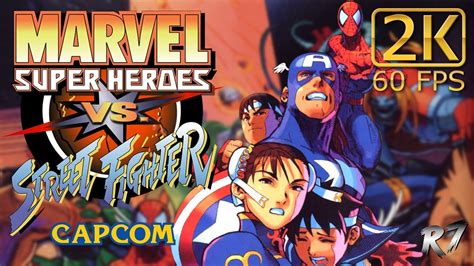 Marvel Super Heroes Vs. Street Fighter | Arcade | Longplay | 2K 1440p 60FPS - YouTube