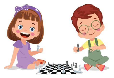 Cartoon Character Playing Chess Game 15276792 Vector Art at Vecteezy