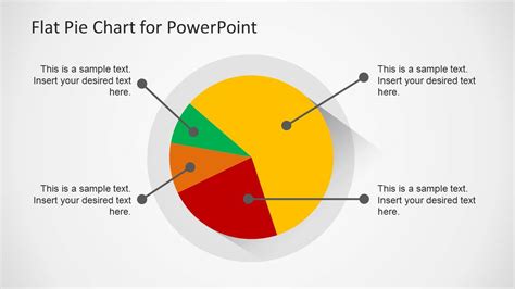 Flat Pie Chart Template for PowerPoint - SlideModel