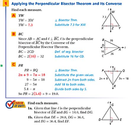 5.1: Perpendicular and Angle Bisectors - TheMath