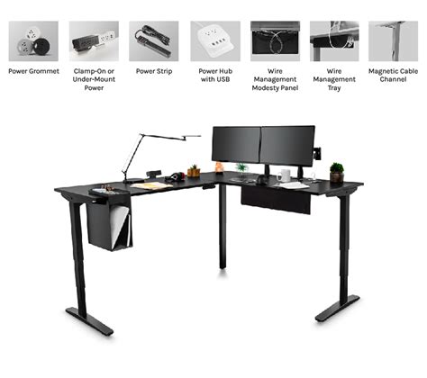 Custom L-Shaped Laminate Desk | UPLIFT Desk