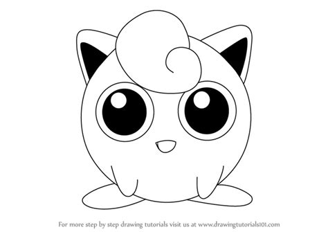 Learn How to Draw Jigglypuff from Super Smash Bros (Super Smash Bros.) Step by Step : Drawing ...