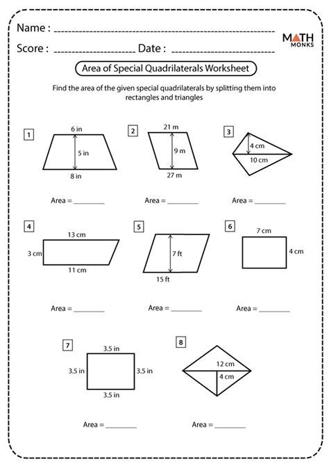 Quadrilateral Geometry Proof Worksheets