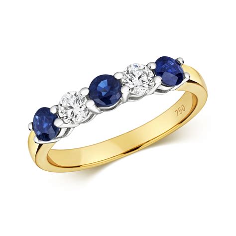 Diamond And Sapphire Eternity Ring - Northumberland Goldsmiths