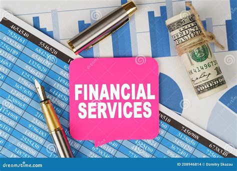 Among the Financial Statements and Charts is a Note with the Text - FINANCIAL SERVICES Stock ...