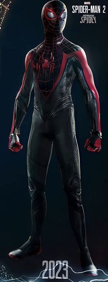 Miles Morales Insomniac Spider-Man 2 Upgraded Suit by LordOfApokolips692 on DeviantArt