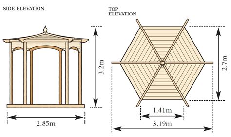 Grange Budleigh Wooden Garden Gazebo | Model A | Gazebo Direct