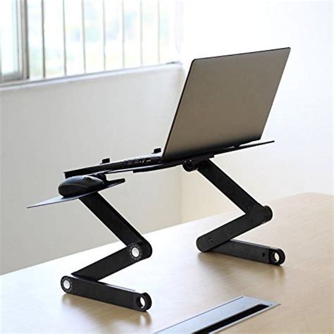 Ohuhu Adjustable Vented Laptop Table Computer Desk Portable Bed Tray Book Stand Multifuctional ...