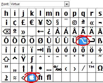 Add Mac Keyboard Icons to Word documents (and other things) « projectwoman.com