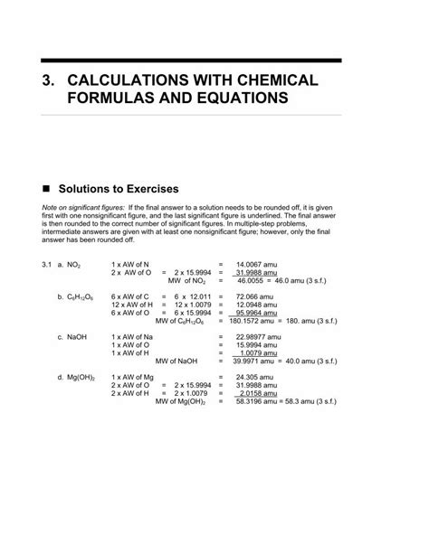 (PDF) 3. CALCULATIONS WITH CHEMICAL FORMULAS AND EQUATIONS - DOKUMEN.TIPS