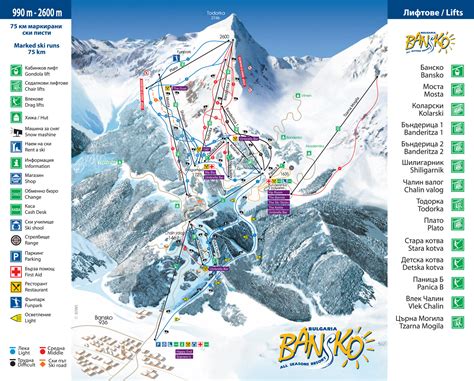 Bansko Piste Map – Free downloadable piste maps.