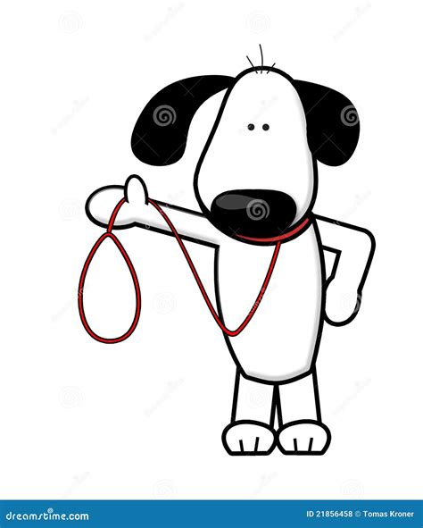 Dog Walking Cartoon Royalty Free Stock Photos - Image: 21856458