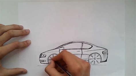 2D car sketch - YouTube